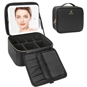 Relavel Travel Makeup Bag packaging with product details