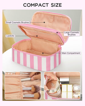 Relavel Travel Makeup Bag side view with handles