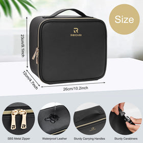 Relavel Travel Makeup Bag with detachable partitions