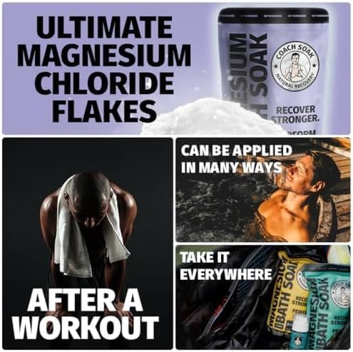 Relaxing bath scene with Coach Soak Magnesium Bath Soak