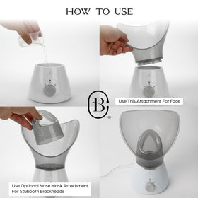 Relaxing home spa setup with Bella Ciao Face Steamer