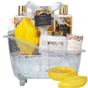 Relaxing spa atmosphere created by Saint Roy products