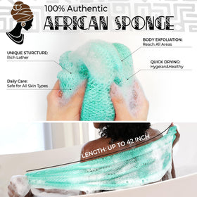 RelaxScene African Exfoliating Net Sponge packaging