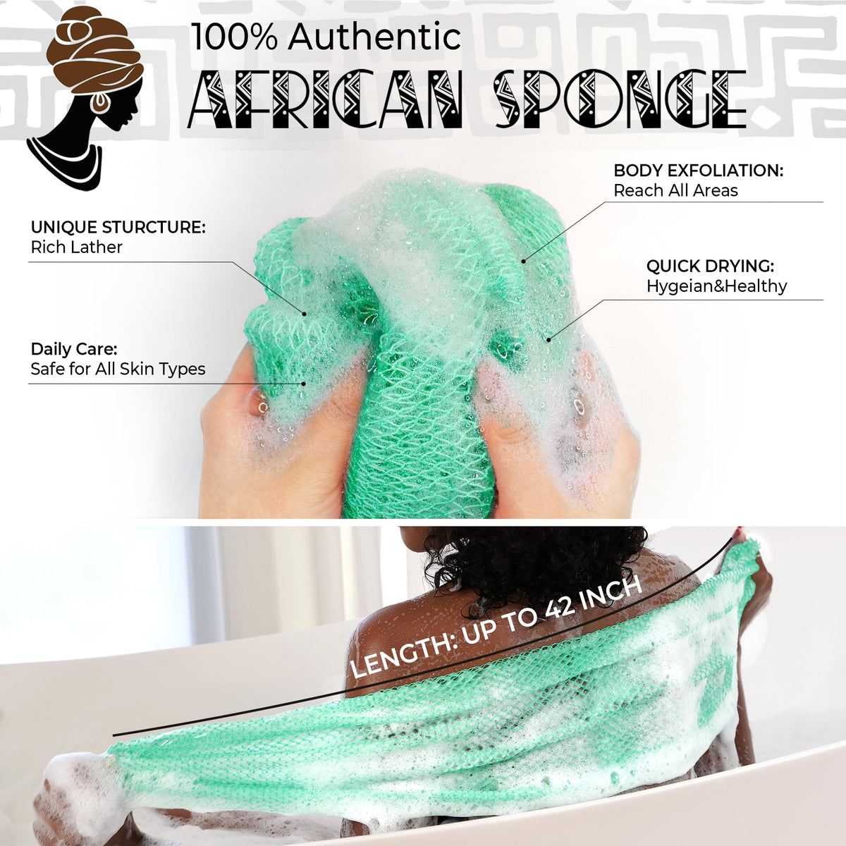RelaxScene African Net Sponge hanging to dry