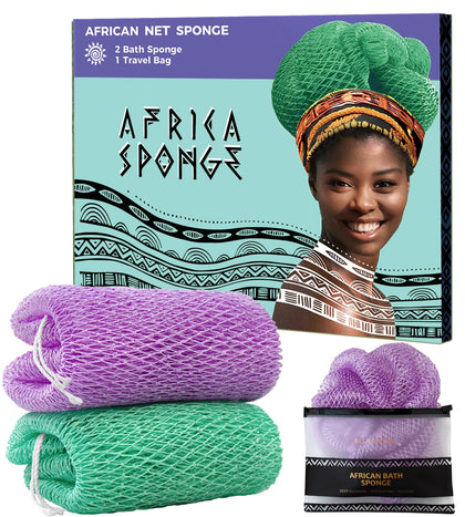 RelaxScene Authentic African Net Sponge front view