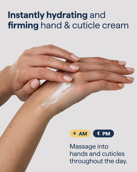Remedy Science Hand & Cuticle Firming Whipped Cream application on hands