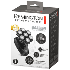 Remington Balder MAX Head Shaver with magnetic attachments displayed