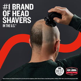 Remington Balder Pro XR7000 head shaver in use