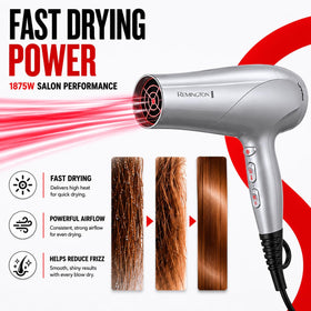 Remington Damage Protection Hair Dryer side view showing concentrator nozzle