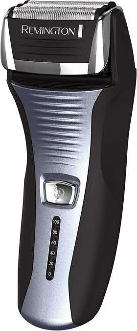 Remington F5 Foil Shaver front view with charging adapter