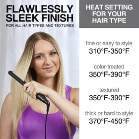 Remington Flat Iron with digital settings displayed