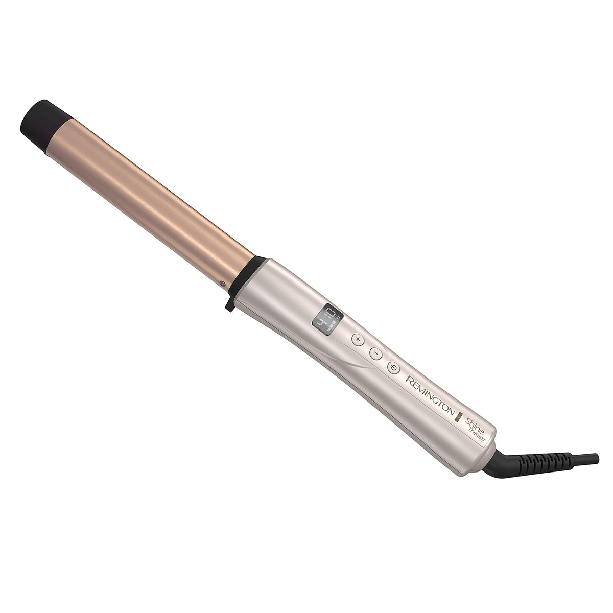 Remington Shine Therapy Curling Wand front view with 1 inch barrel
