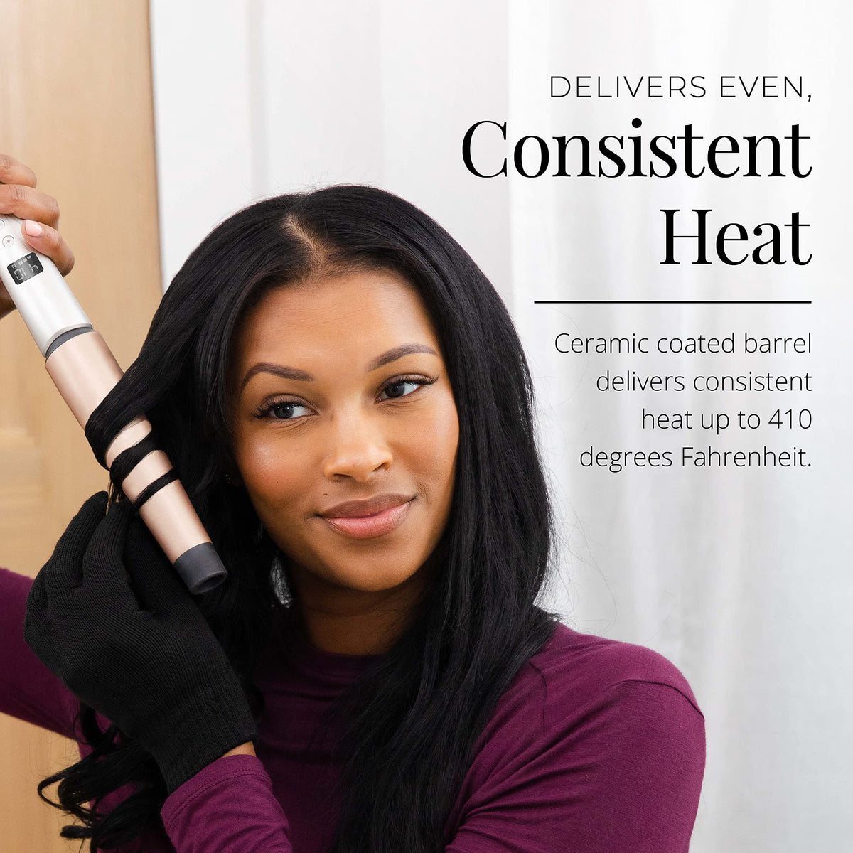 Remington Shine Therapy Tapered Curling Wand side view