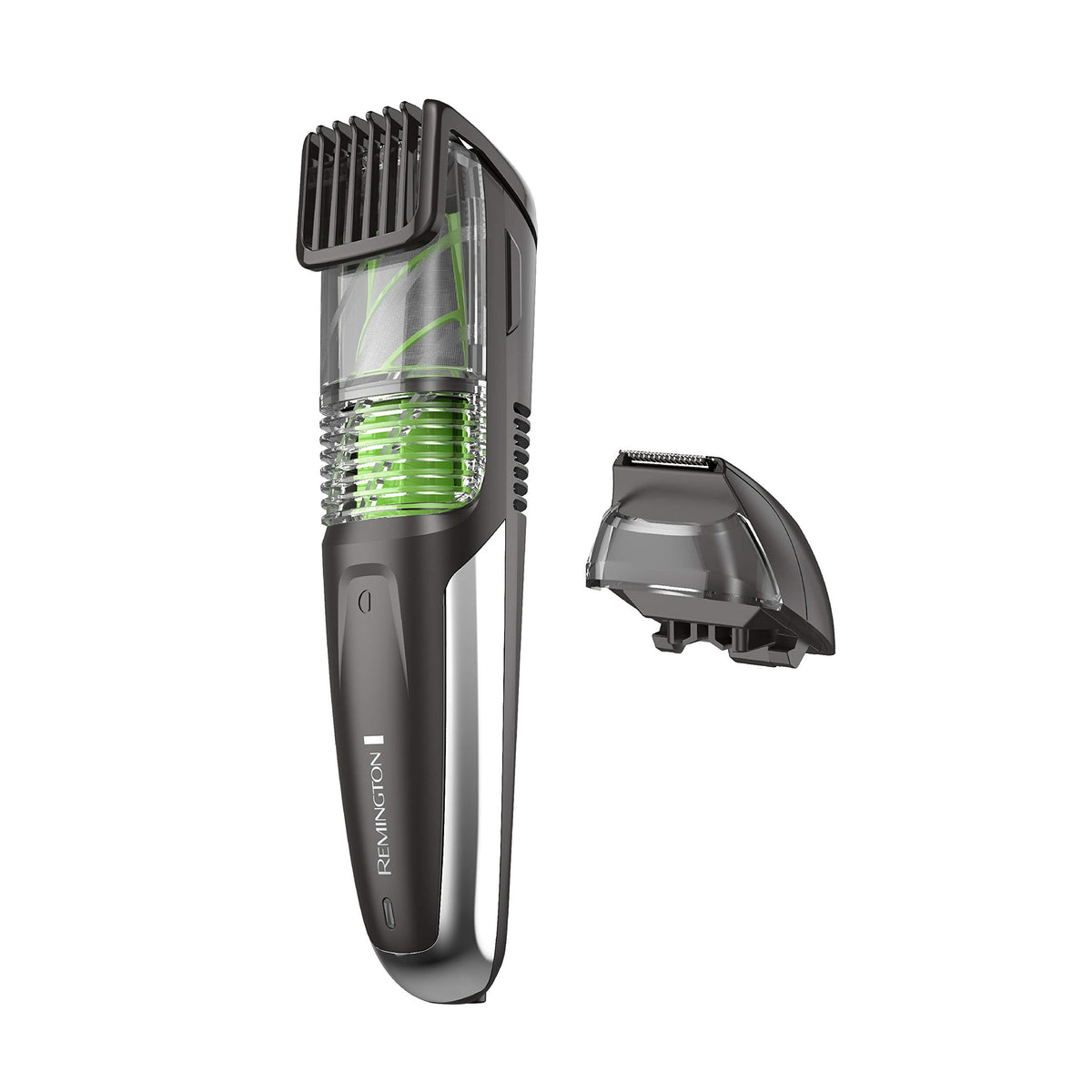 Remington Vacuum Beard Trimmer front view with adjustable settings