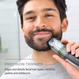 Remington Vacuum Beard Trimmer with detachable steel blades