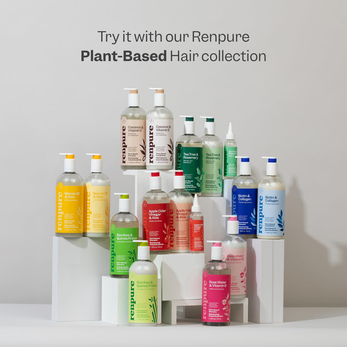 RENPURE Coconut & Vitamin E Body Wash bottle with pump