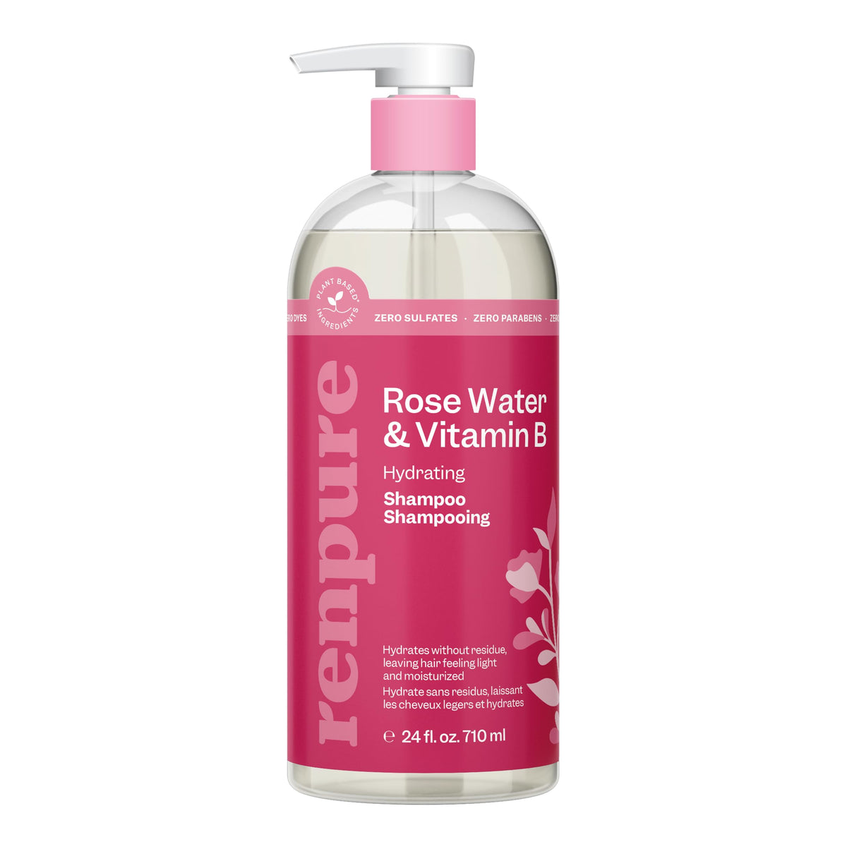 RENPURE Rose Hydrating Shampoo 780g front view