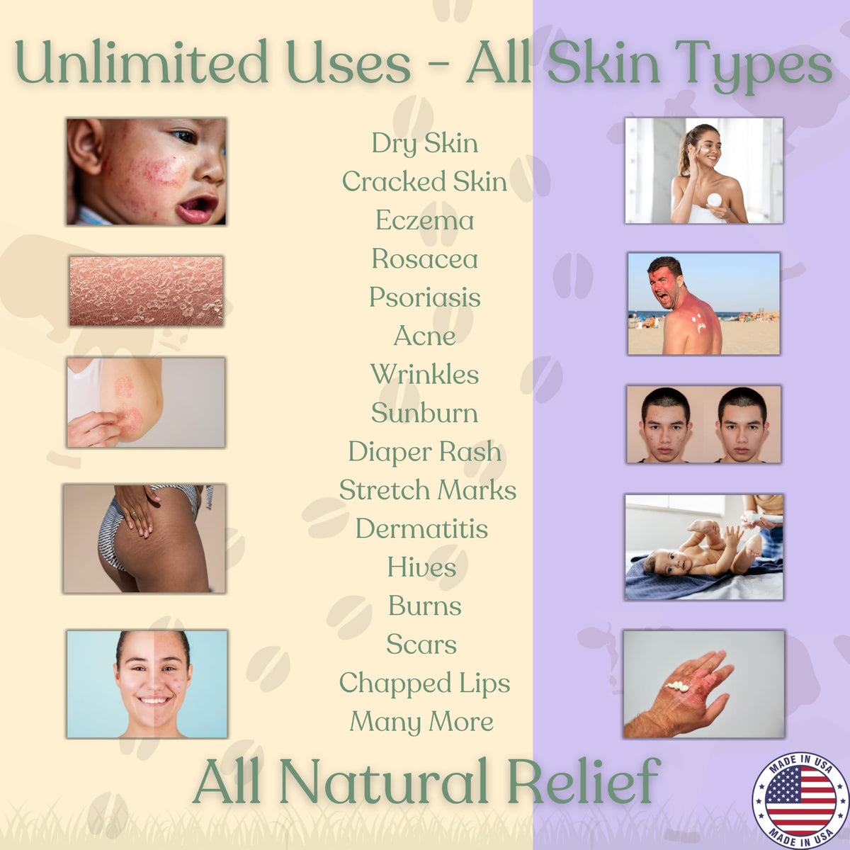 Reroot Organics Lavender Naked Tallow Balm in a hand
