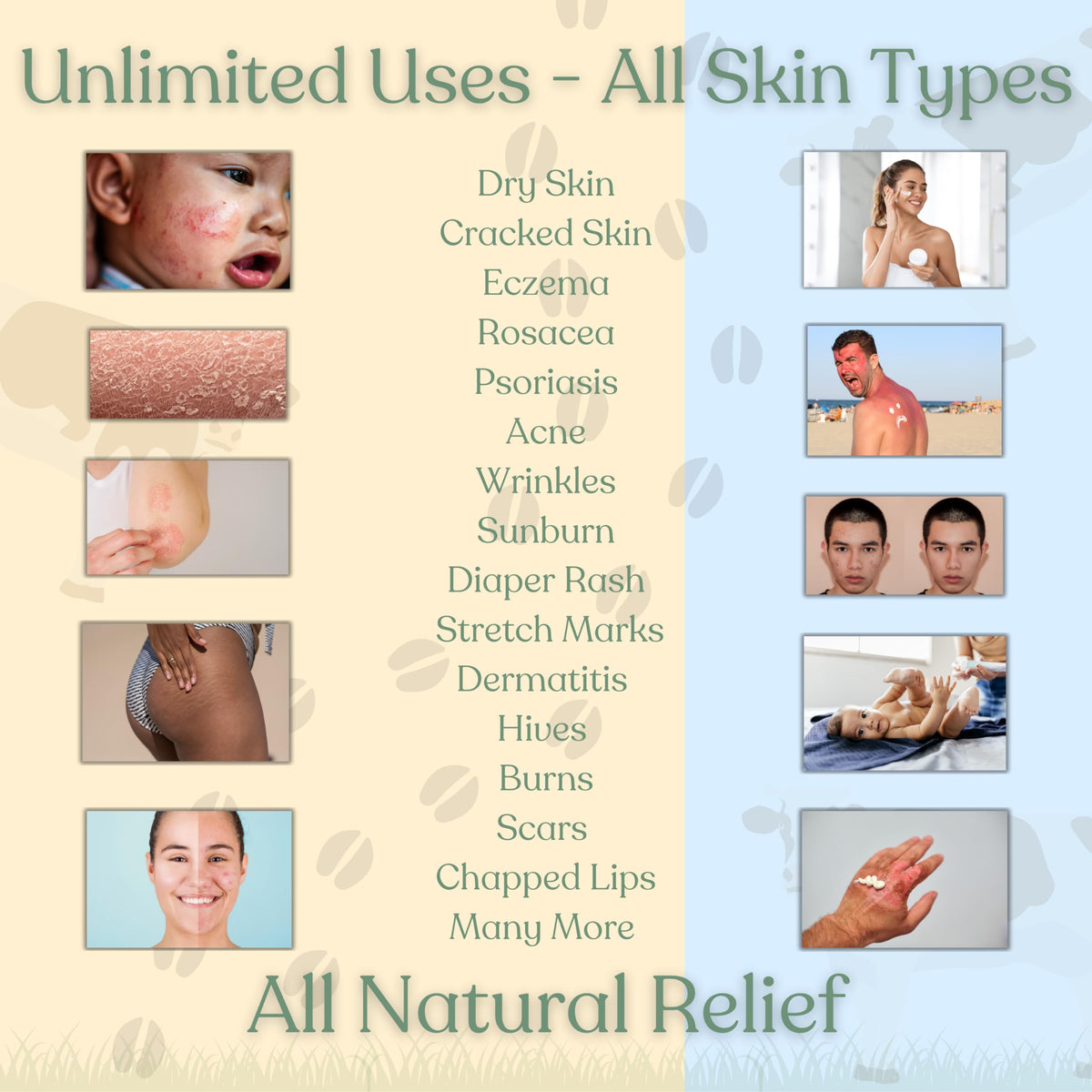 Reroot Organics Naked Tallow Balm 349g with texture close-up