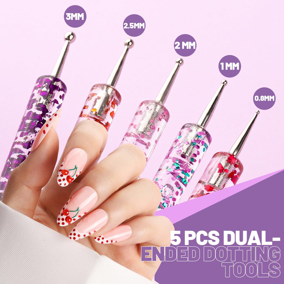 Resin nail art palette for mixing colours