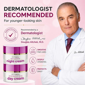 Retinol Day Cream SPF 20 being applied to skin