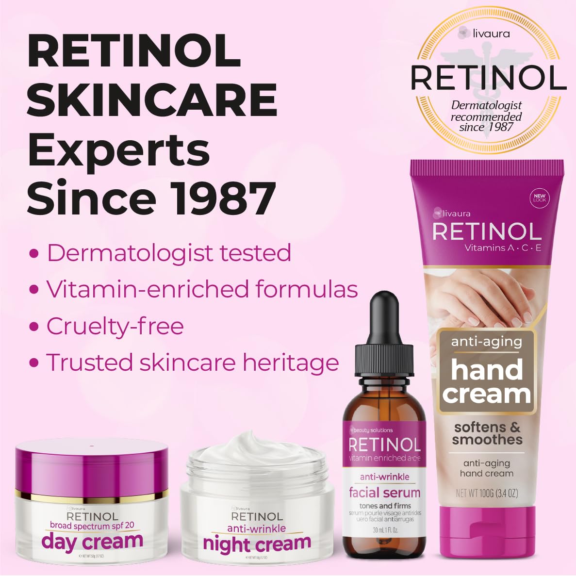 Retinol Hand Cream 110g close-up of product texture