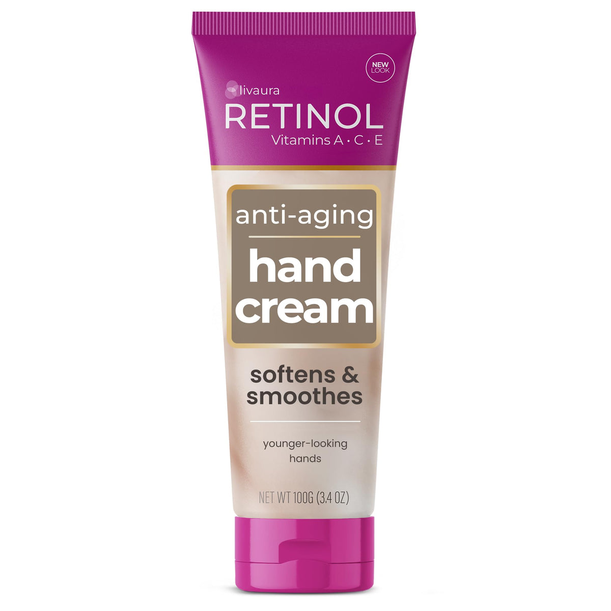 Retinol Hand Cream 110g front view with packaging