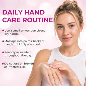 Retinol Hand Cream 110g lifestyle scene on a vanity