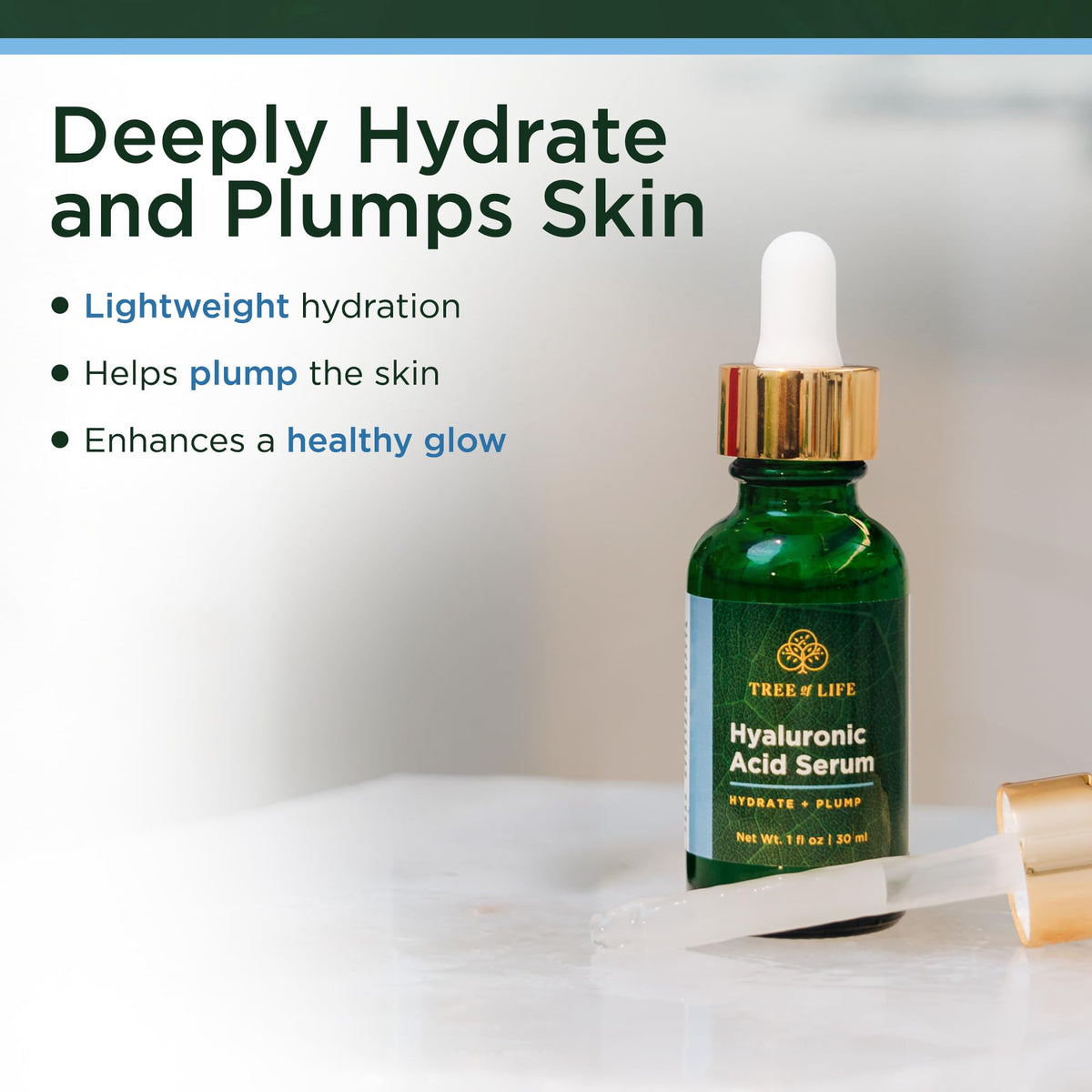 Retinol Serum bottle showcasing its label from Tree of Life