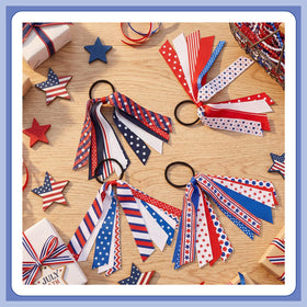 Retrowavy patriotic hair accessories packaging front view