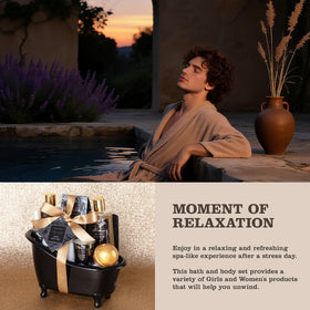 Reusable basket of Saint Roy Spa Gift Set for Men