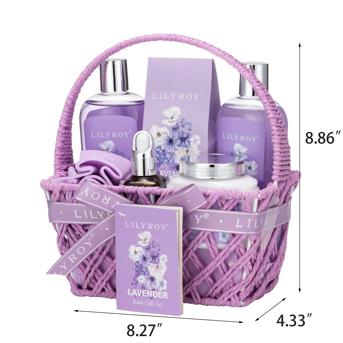 Reusable handwoven basket from LILY ROY Spa Gift Set