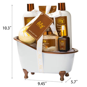 Reusable plastic bath tub from LILY ROY Coconut Vanilla Spa Set