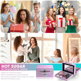 Reusable train case of Hot Sugar Beginner Makeup Kit