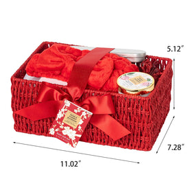 Reusable woven basket from LILY ROY Spa Skin Care Gift Set
