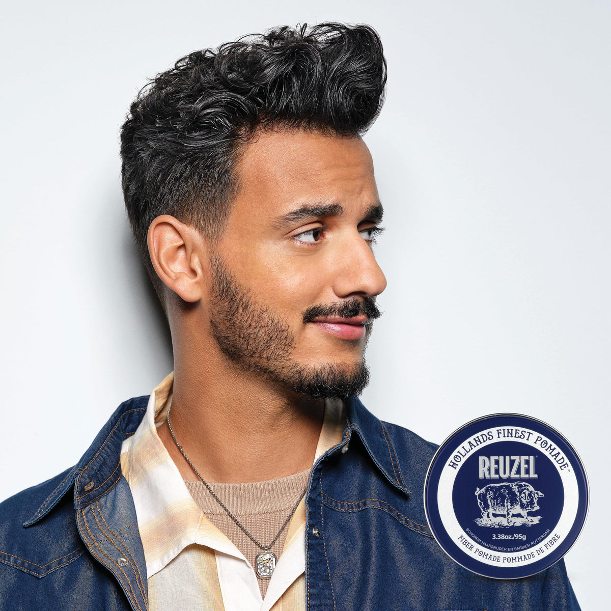 REUZEL Fiber Pomade 95g ingredients list on back