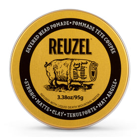 REUZEL Severed Head Clay Pomade front view with packaging