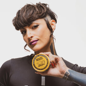 REUZEL Severed Head Clay Pomade with natural ingredients display