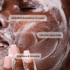 Revision Skincare Brightening Face Wash application on face