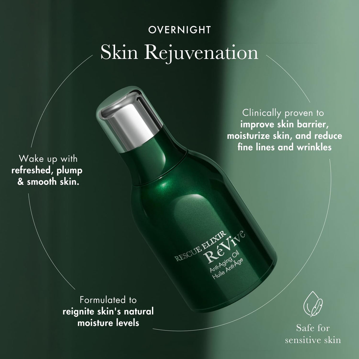 RéVive Anti Aging Face Oil application on skin
