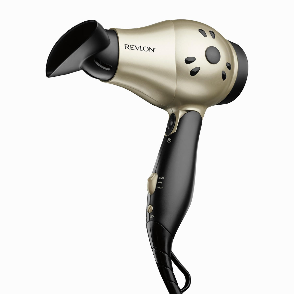 REVLON 1875W Compact Folding Handle Hair Dryer front view