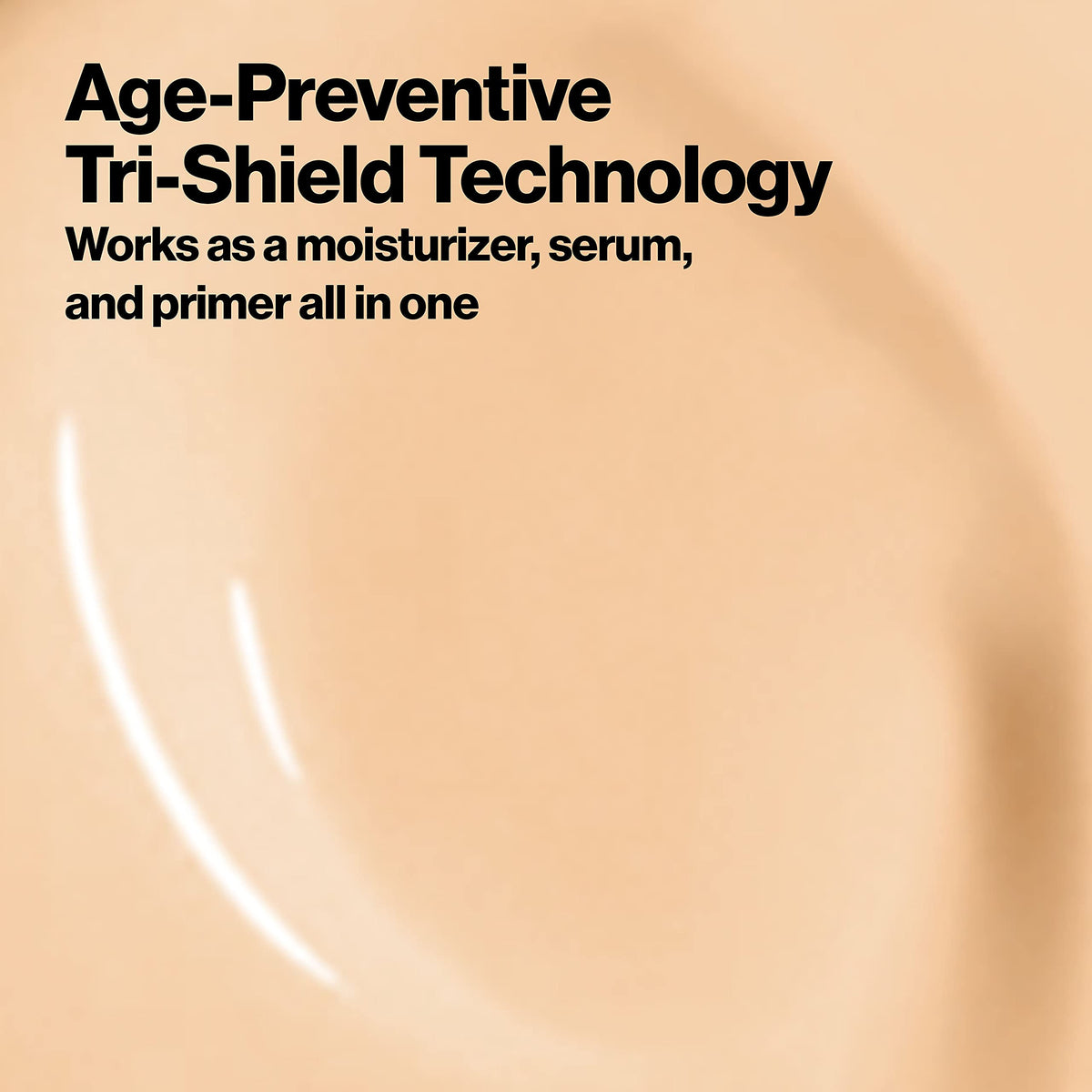 REVLON Age Defying 3X Foundation application with brush