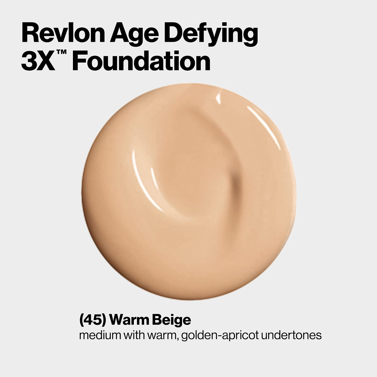 REVLON Age Defying 3X Foundation texture on skin