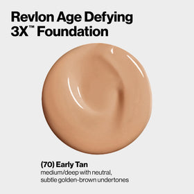 Revlon Age Defying Liquid Foundation 070 Early Tan bottle with cap