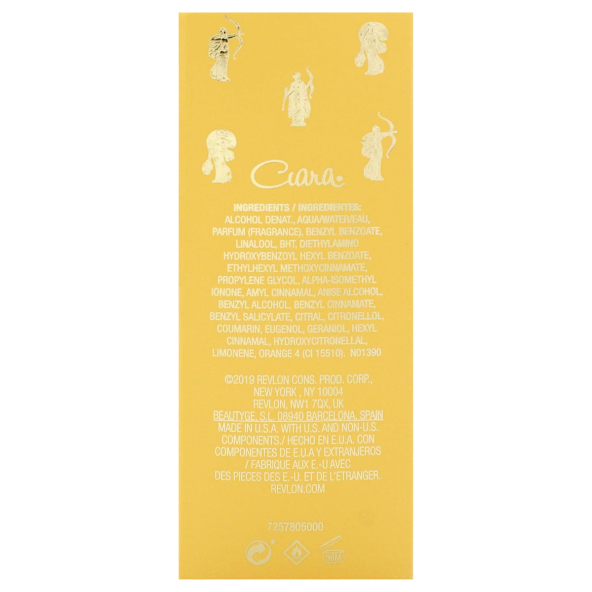 REVLON Ciara Eau de Parfum bottle and cap
