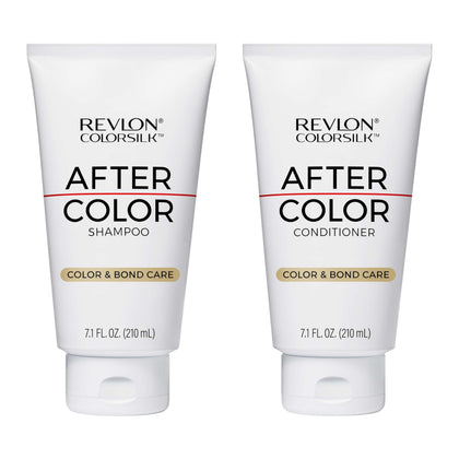 REVLON ColorSilk After Color Shampoo front view, 2 pack