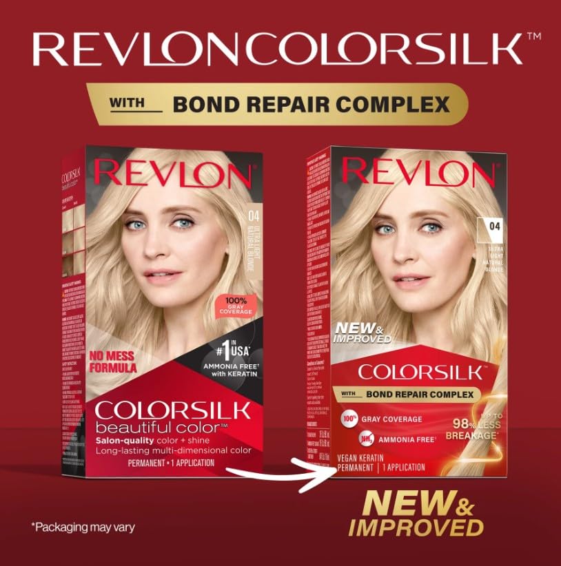 REVLON ColorSilk application instructions on packaging