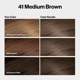 REVLON ColorSilk Beautiful Color 41 Medium Brown hair results