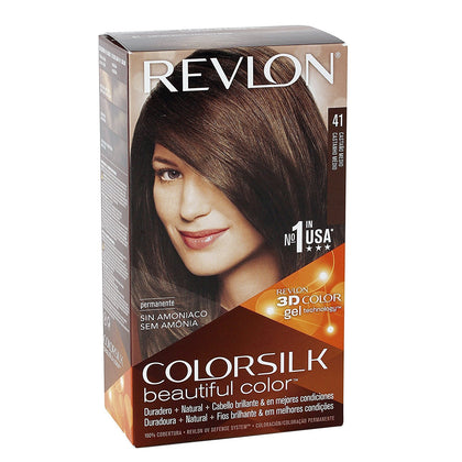 REVLON ColorSilk Beautiful Color 41 Medium Brown pack front view
