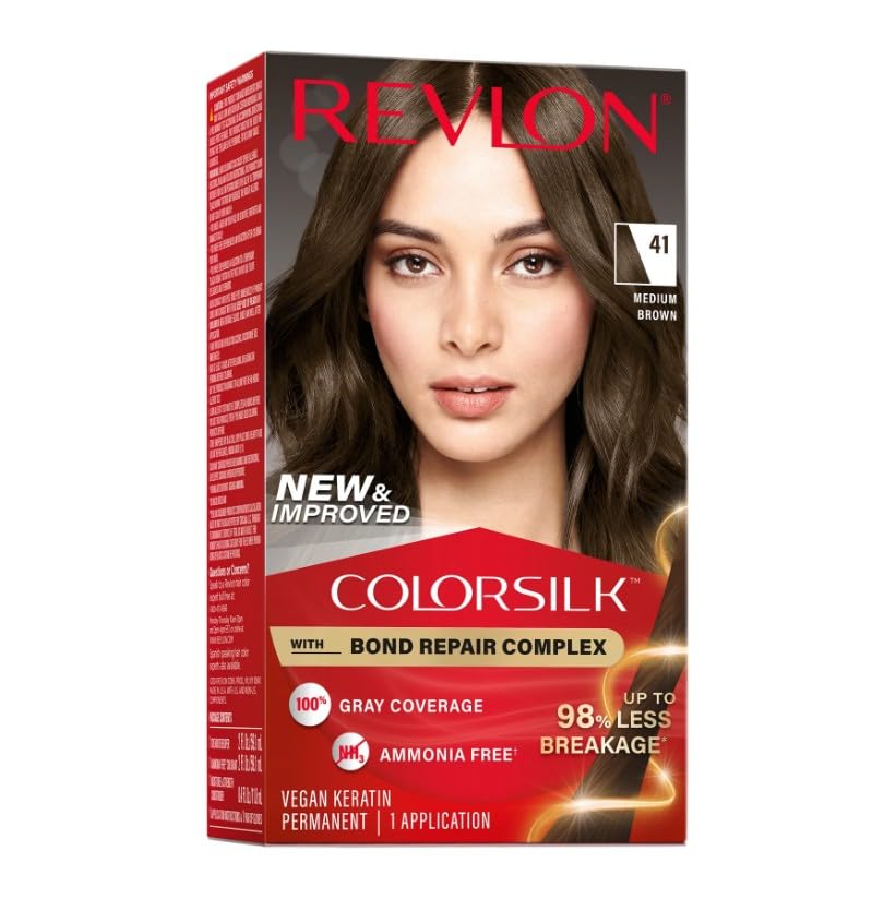 REVLON ColorSilk Beautiful Color 41 Medium Brown packaging